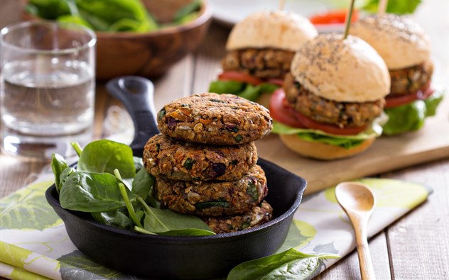 Veganer Bohnen-Burger