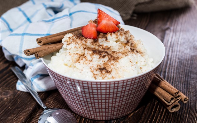 Milchreis mit Erdbeeren