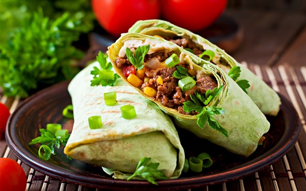 Burritos mit Hackfleisch